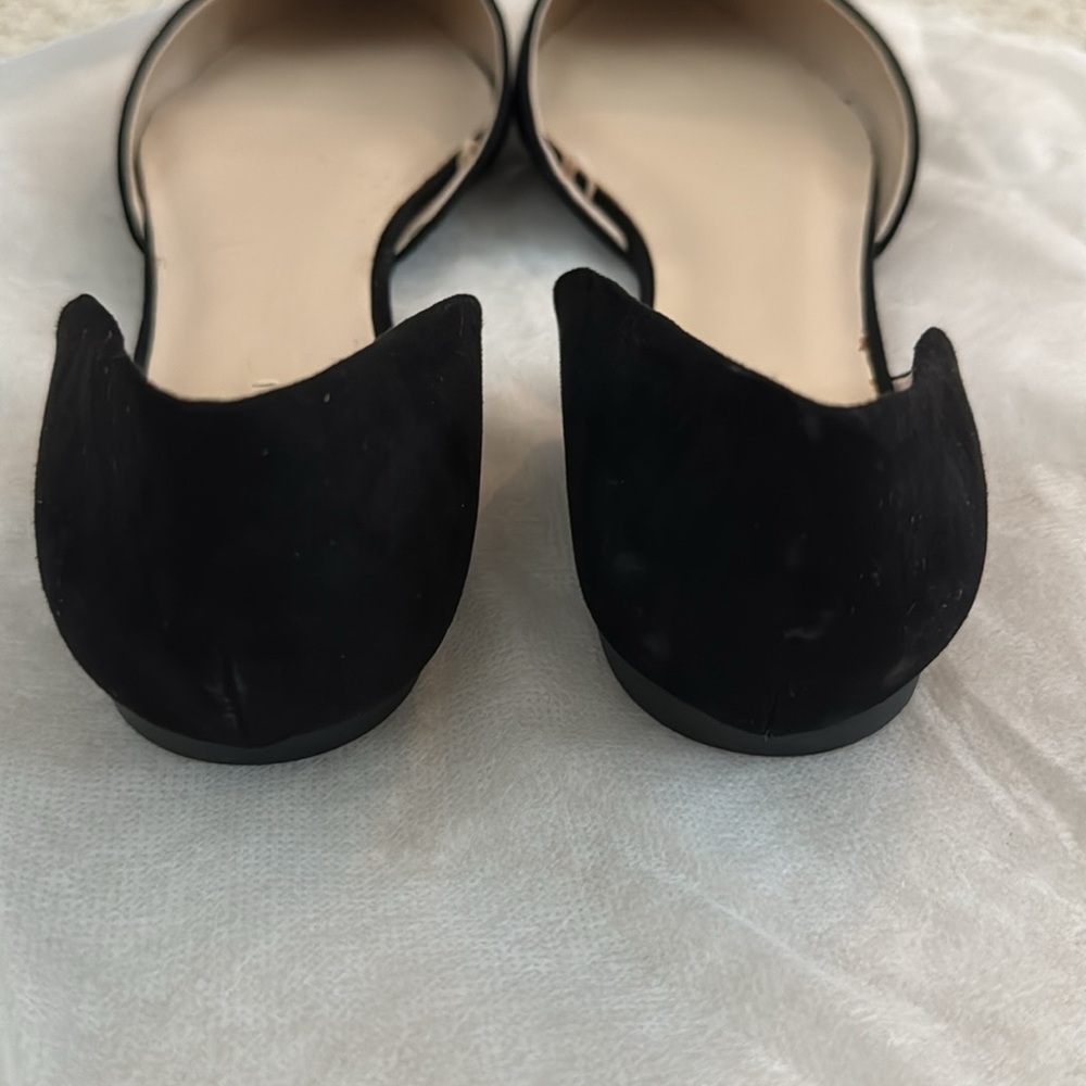 Zara black pointy toe flat. Sz39 - Picture 3 of 5